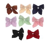 Beaupretty 8 Pcs Elegant Bow Hair Clips for Women Soft Fabric Metal Hairpin Bows with Alligator Clips Lightweight Decorative Hair Accessories for Boy Girl Teens Daily Party Wear