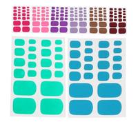 Beaupretty 8 Sheets Toe Nail Stickers Self Adhesive Toe Nail Decals for DIY Manicure Safe Skin Friendly Material Easy Application Hold for Home Pedicure Accessory