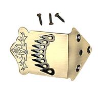 Beaupretty 8 String Metal Mandolin Tailpiece String Arched Material Improves Intonation Volume Essential Mandolin Supplies for Musicians and Instrument Repair