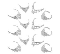 Beaupretty 80pcs Miniature Doll Crowns Tiara for Dollhouse Dress Up Accessories Tiny Plastic Royal Headwear for Dolls Role Playing Creative Jewelry for Birthday