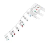Beaupretty 88 Keys Piano Keyboard Note Stickers Non Stick Musical Notation Labels for Piano Keys Durable Numbered Music Instrument Parts Keyboard Chart