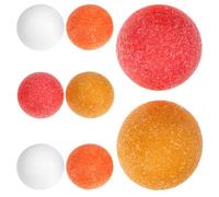 Beaupretty 8pcs 36mm Foosball Replacement Balls Set for Table Soccer Game Matte Finish Soccer Balls in Red, Orange, White, and Coral for Desktop Football Accessories