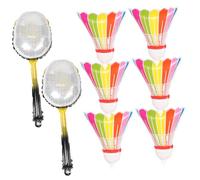 Beaupretty 8pcs Badminton Racket Foil Balloons Sport Ball Balloons for Birthday and Party Decorations Sturdy Aluminum Foil for Indoor Outdoor Celebrations