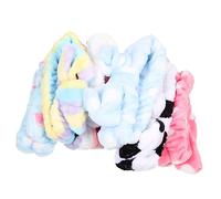 Beaupretty 8Pcs Bow Hairbands Set for Women Soft Coral Fleece Makeup and Face Washing Headbands Comfortable Elastic Hair Accessories for Home Use Chic and Stylish