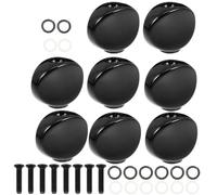 Beaupretty 8pcs Button Head Tuner Handle Peghead Button Knobs Replacement Metal Guitar Tuning Pegs Accessories for Acoustic Electric Guitar Tuning Machines