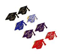 Beaupretty 8pcs Class of 2025 Lapel Pin: Grad Cap Charm Brooch for Students and Teachers - Graduation Season Jewelry Keepsake for College