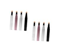 Beaupretty 8pcs Concealer Tube Brush Blusher Bottle Lip Gloss Pen Lip Balm Bottle Empty Makeup Tube for Travel
