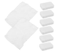 Beaupretty 8pcs Cotton Makeup Remover Pads Soft Compressed Cleansing Squares for Facial and Eye Makeup Removal for Daily Skin Care and Beauty Salons