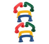 Beaupretty 8Pcs Early Educational Whisper Phones for Reading and Pronunciation Practice Abs Material Hearing Feedback with Color Recognition Portable Speech Development Playthings