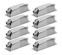 Beaupretty 8pcs Electroplated Metal Double-sided Drum Lugs 5.2mm Dual Hole Design for Snare Drum Sturdy Percussion Hardware to Enhance Appearance and Reduce Replacement Frequency for Live