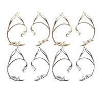 Beaupretty 8pcs Elf Ear Jewelry: Elf Ear Cuff Earrings - Non-Piercing Fairy Jewelry - Clip-On Accessories For Cosplay Parties Fantasy Costume & Bridal