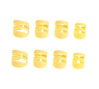 Beaupretty 8Pcs Finger Picks Set for Guitar Banjo Mandolin Ukulele Lightweight Practical Thumb Finger Guitar Picks with Open Ring Design for Comfortable Playing and Durable Music Accessories