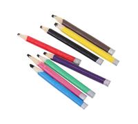 Beaupretty 8PCS Mini Colored Pencil Decor Props Adorable Micro House Models for Miniature Scene Decor for Crafting and Imaginative Play