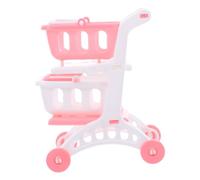 Beaupretty 8pcs Mini Grocery Cart with Dual Storage for Realistic Pretend Play Shopping Trolley for Boys and Ergonomic Design Encourages Active Learning and Role Play