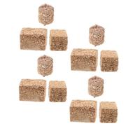 Beaupretty 8pcs Mini Hay Bales for Dollhouse Farm Decor Rustic Straw Bale Ornaments Halloween Miniatures Versatile Country Accessories for Party and Garden Display