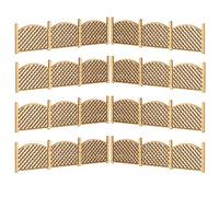 Beaupretty 8pcs Miniature Wooden Fence for Craft and Small Gardens, Decorative Effect with Smooth Surface, Realistic Appearance Wood Model for Landscape and Diorama
