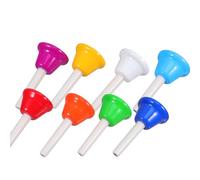 Beaupretty 8pcs Musical Hand Bells Set Colorful Note Instrument for Music Education Creative Sound Exploration Music for Classroom Fun