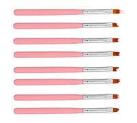 Beaupretty 8pcs Nail Art Brush Set Gel Nail Painting Pens for Manicure for French Tips Striped Patterns and Floral Designs Accessories for Beginners and Professionals