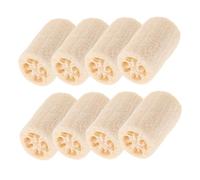 Beaupretty 8pcs Natural Loofah Body Scrubber Sponge for Shower and Kitchen Gentle Exfoliating Bath Luffa for Men and Women Ergonomic Grip Dish Scrubber Brush for Pots and Surfaces Cleaning