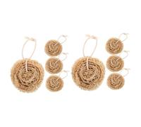 Beaupretty 8pcs Natural Loofah Sponge Kitchen Cleaning Tool Dish Washing Sponge Handheld Scrubber Loofah for Bathroom