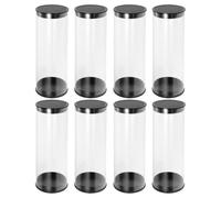 Beaupretty 8pcs Plastic Poker Chip Holder Tube with Lid for Storage | Stackable Design, Denomination Sorting, Home Poker Use, Tournament Organisers, Cap Included