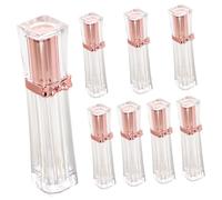 Beaupretty 8pcs Refillable Lip Gloss Tubes Clear Containers with Butterfly Bow Design Leak DIY Makeup Packaging for Travel and Touchups