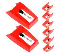 Beaupretty 8pcs Replacement Stylus Needle for Record Player Cartridge Turntable Needle Phonograph High-fidelity Sound Playback Quiet Performance Compatible with Various Models