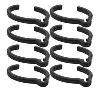 Beaupretty 8pcs Rollator Brake Lock Clamps for Transport Chair and Rollator Walker, Plastic Elliptical Brake Cable Clips, Prevents Cable Fatigue, Enhanced Stability Outdoors for Seniors