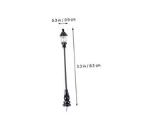 Beaupretty 8pcs Scale Street Lamp Model for DIY Sand Table Ornaments Outdoor Light Decorations with White Light