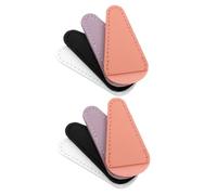 Beaupretty 8pcs Scissors Protection Covers Pu Leather Sheath Set for Salon Hair Cutting Tools Portable Scissor Protective Sleeves in Black, Pink, Purple, and White for Safe Storage