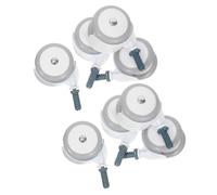 Beaupretty 8pcs Silent Swivel Wheels Replacement Plastic Casters for Walker Stroller Smooth Quiet Rolling Caster Wheels