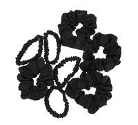 Beaupretty 8pcs Simulated Silk Hair Ring Satin Elastic Bands Fine Hair Holder Accessories