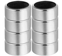 Beaupretty 8pcs Wine Drip Collar Wine Bottle Collars 3.5x3.5x1inch Stainless Steel Leak-Proof Stylish Design Keep Label Clean for Lovers Bar Table Use