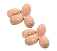 Beaupretty 8pcs Wood Egg Shakers for Orff Wooden Percussion Instruments Enhancing Rhythm Skills for Music Classes Indoor Outdoor Use