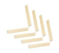 Beaupretty 8Pcs Wooden Domino Holder Tray Multi Functional Display Stand for Dominoes Accessories Elegant Design Natural Versatile Display Options for Game