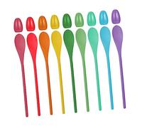 Beaupretty 9 Sets Egg and Spoon Race Game Fun Outdoor Party Supplies for Adults for Birthday Celebrations Family Gatherings and Picnics Random Color