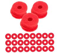 Beaupretty 90pcs Piano Felt Washers Red Piano Keyboard Mute Pads Durable Felt Accessories for Tuning and Regulating Replacement