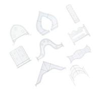 Beaupretty 9pcs Acrylic Sewing Rulers Patchwork Quilt Templates for DIY Fabric Crafting and Stitching