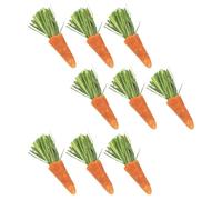 Beaupretty 9pcs Bunny Rabbit Hamster Chew Carrots Small Pet Teething Sticks Cage Accessories for Teeth Grinding and Dental Health