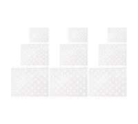 Beaupretty 9pcs DIY Hollow Star Stencils Set, American Flag Star Painting Templates, Multi-Size Reusable Wall and Craft Stencils for Painting Projects and Home Decor