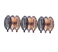 Beaupretty 9pcs Large Spray Painted Glossy Black Hair Clips for Thick Curly Hair Accessories Vintage Clips for Women
