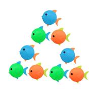 Beaupretty 9Pcs Mixed Color Diving Fish for Ages Plastic Underwater Pool Game for Swimming Skill Development and Fun Water Play
