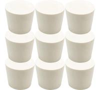 Beaupretty 9pcs Multi-Function Jug Stoppers Rubber Stoppers Beige Heat-Resistant Rubber Plugs Fit Bottle Mouth for Distilling and Scientific Research Use