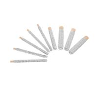 Beaupretty 9pcs Non-slip Wooden Makeup Brush Handles with Rhinestone Accents Lightweight Hand-carved Cosmetic Grips for Blush Foundation Eyeshadow Brushes DIY Replacement Parts