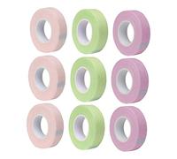 Beaupretty 9rolls Eyelash Isolation Tape Non-woven Lash Extension Diy Tape for Eyelash Extensions Eye Skin Protector