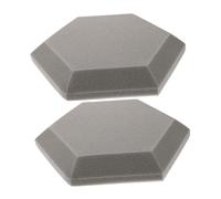 Beaupretty Acoustic Panels Flame-retardant Polymeric Sponge with Easy Installation 2pcs Hexagon Soundproofing Material Made of for Studio Recording Room Noise Reduction and Wall Decoration