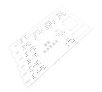 Beaupretty Acrylic Braille Label Card for Blind Individuals Portable Compact Braille Banknote Identification Card Reliable Currency Recognition Aid for Visually Impaired Lightweight Financial