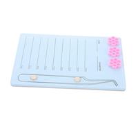Beaupretty Acrylic Eyelash Tray Pallet Lash Extension Display Board for DIY Eyelash Extensions Lightweight and Compact Design for Easy Use in Beauty Salons and Personal Makeup Applications