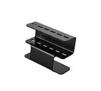 Beaupretty Acrylic False Eyelashes Organizer Rack with Tweezers Holder Compact Black Eyelash Extension Tool Storage Stand for Home and Professional Use