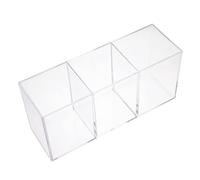 Beaupretty Acrylic Stationery Storage Bucket Makeup Brush Holder Organiser Safe for Hands Home Office Decor